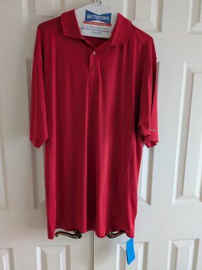 Reebok Dry Fit Polo Shirt size L, new with tags, in Red